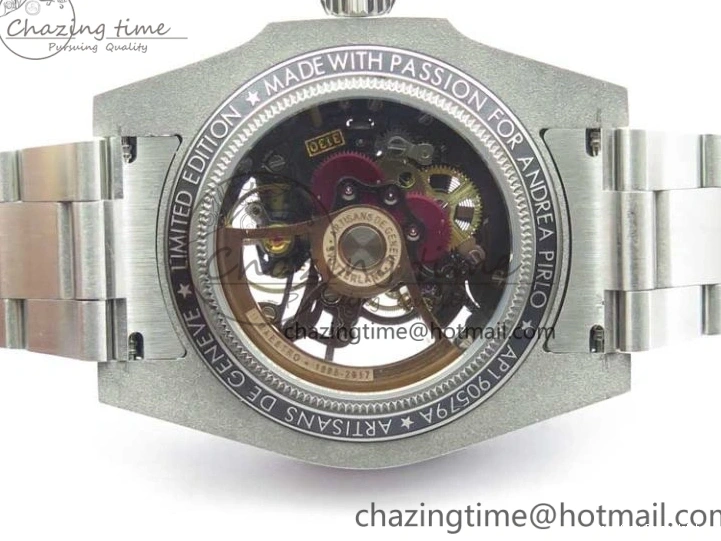 AAA Replica Watches WWF Edition Bezel Skeleton Best Durable Submariner SS 2925 116660 Andrea Carbon on SA Pirlo 0103